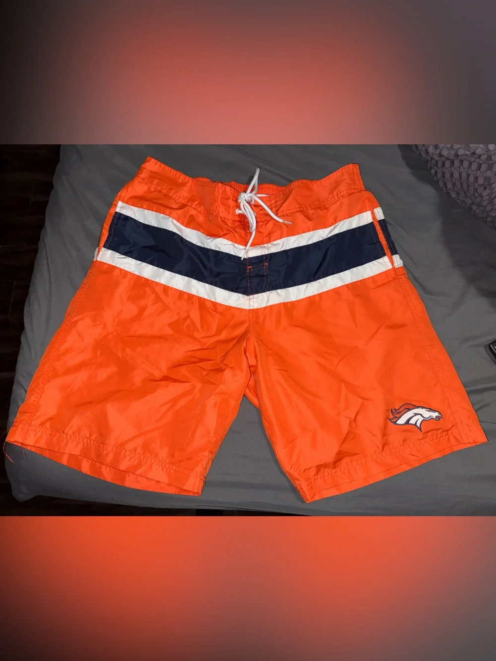 Denver Broncos swimming trunks